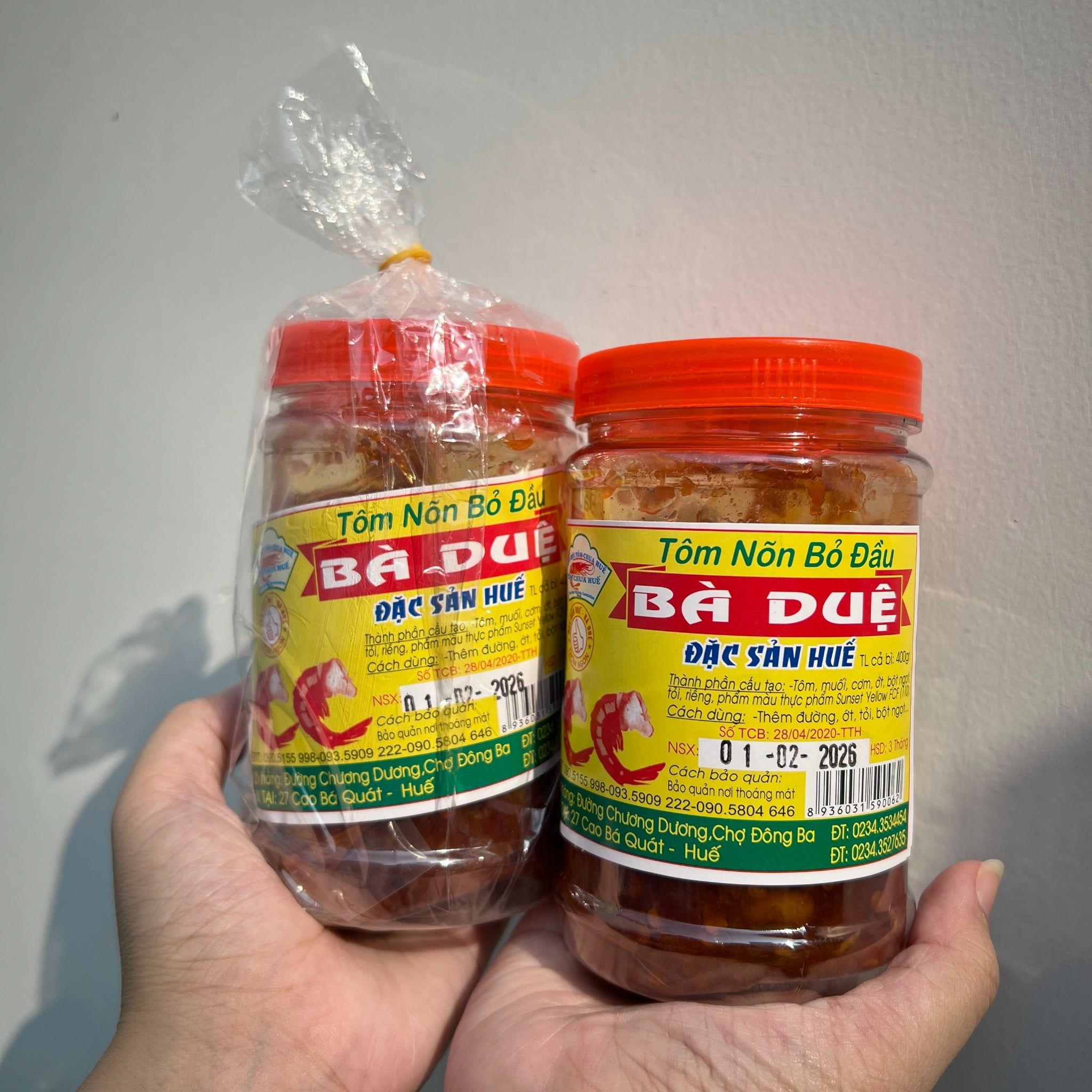 mam tom chua hue hieu ba due loai tom non bo dau 400gr