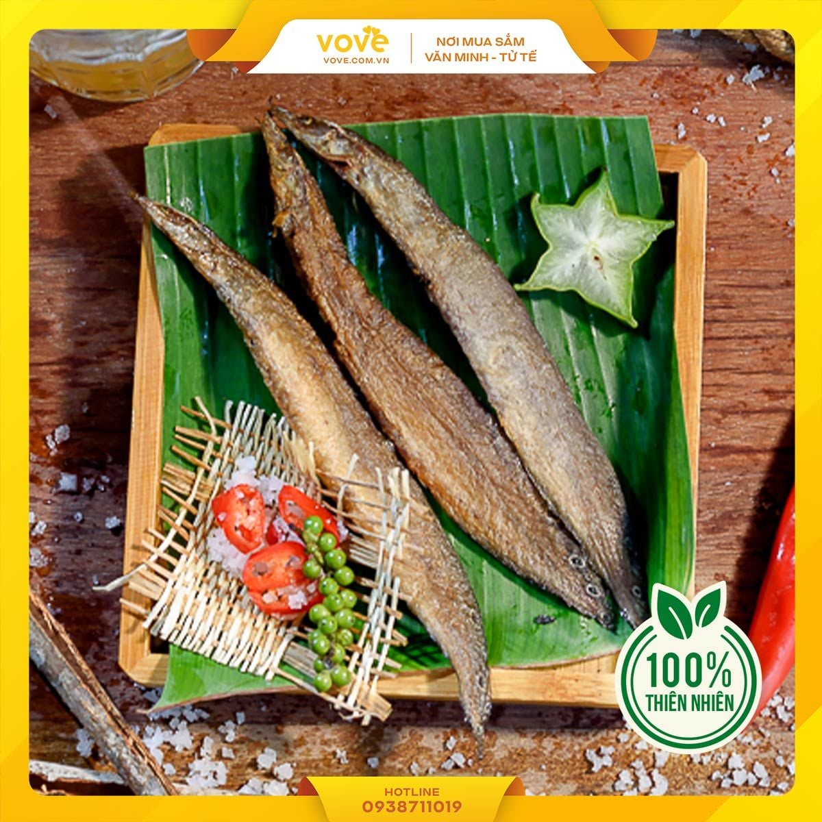 kho ca chach dong thien nhien loai vua 500gr