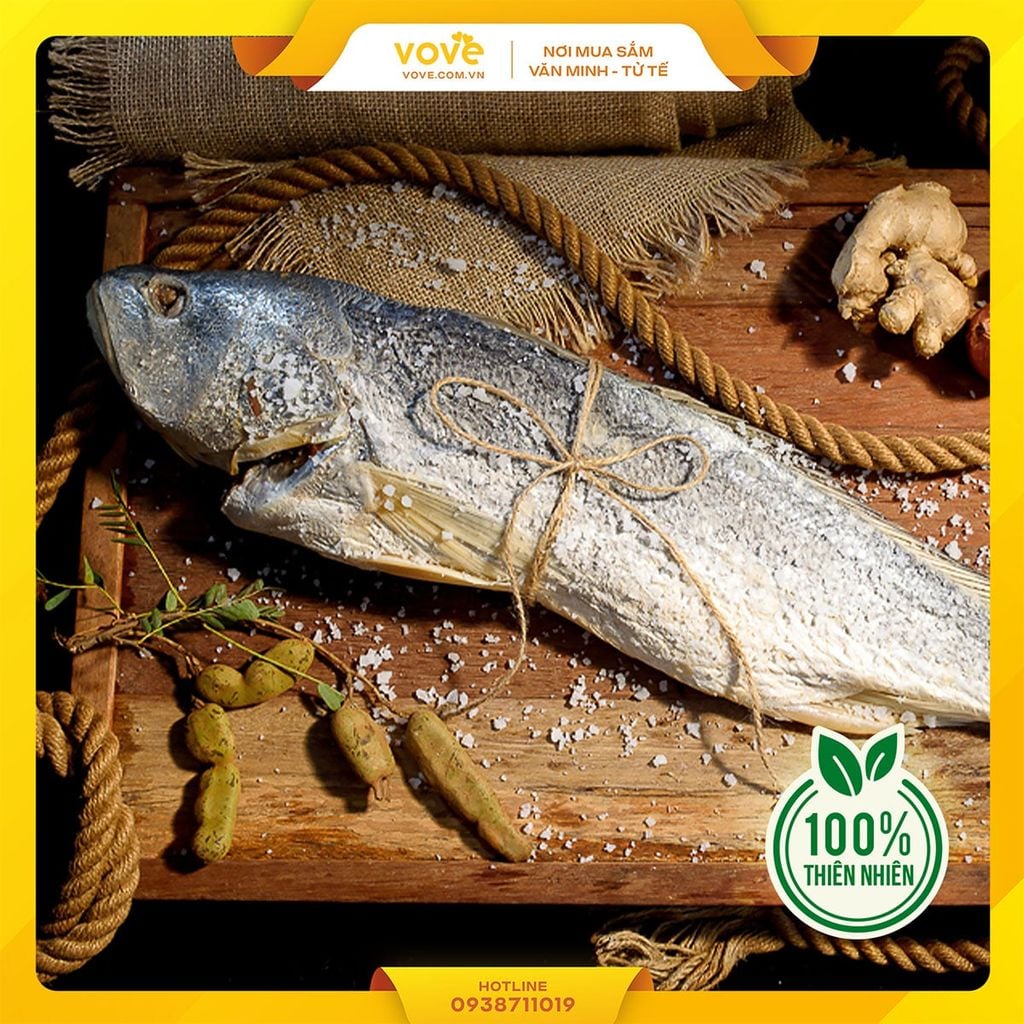 Khô (Mắm) Cá Sửu nguyên con Campuchia (hàng tự nhiên)