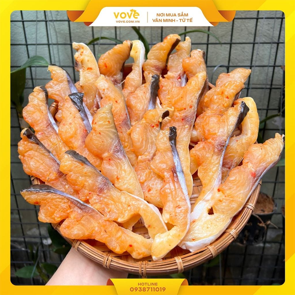 Khô lườn (ức) cá dứa ướp sẳn gia vị 500gr