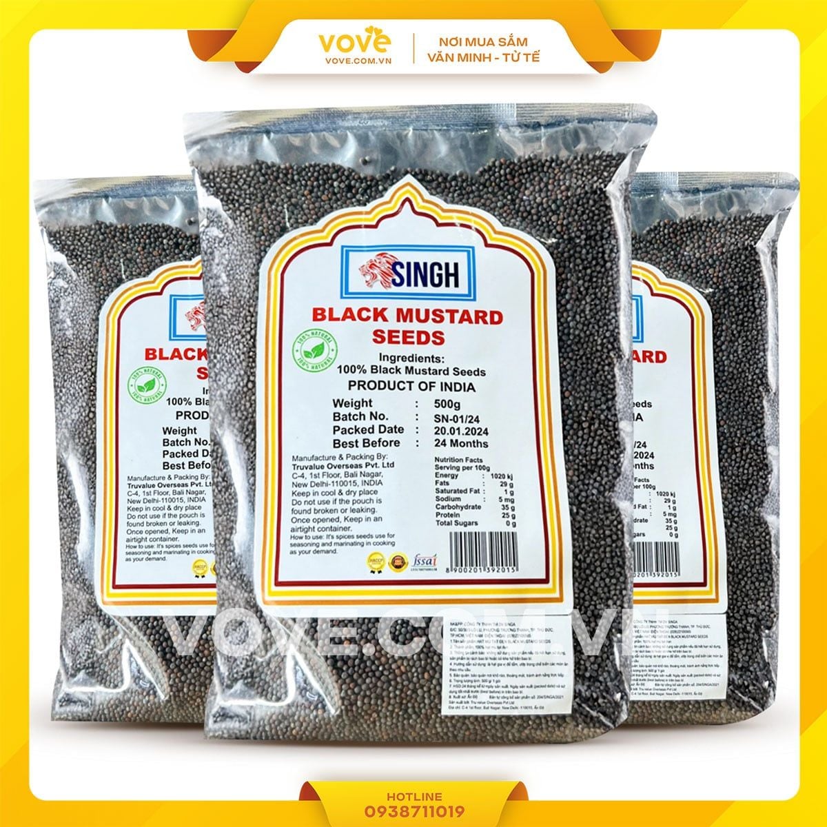 tong hop gia vi don an do goi 100g