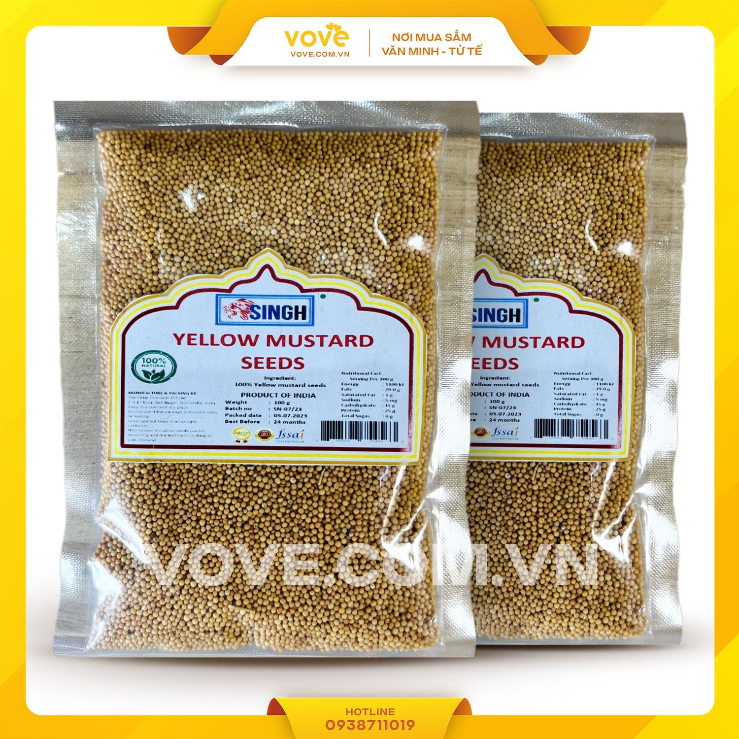 tong hop gia vi don an do goi 100g