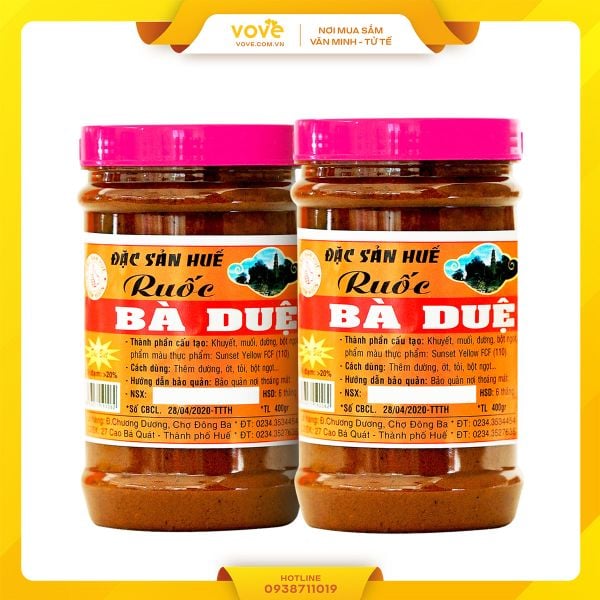 mắm ruốc huế hiệu bà duệ đặc sản tại xứ sở cố đô chuyên cho nấu bún bò