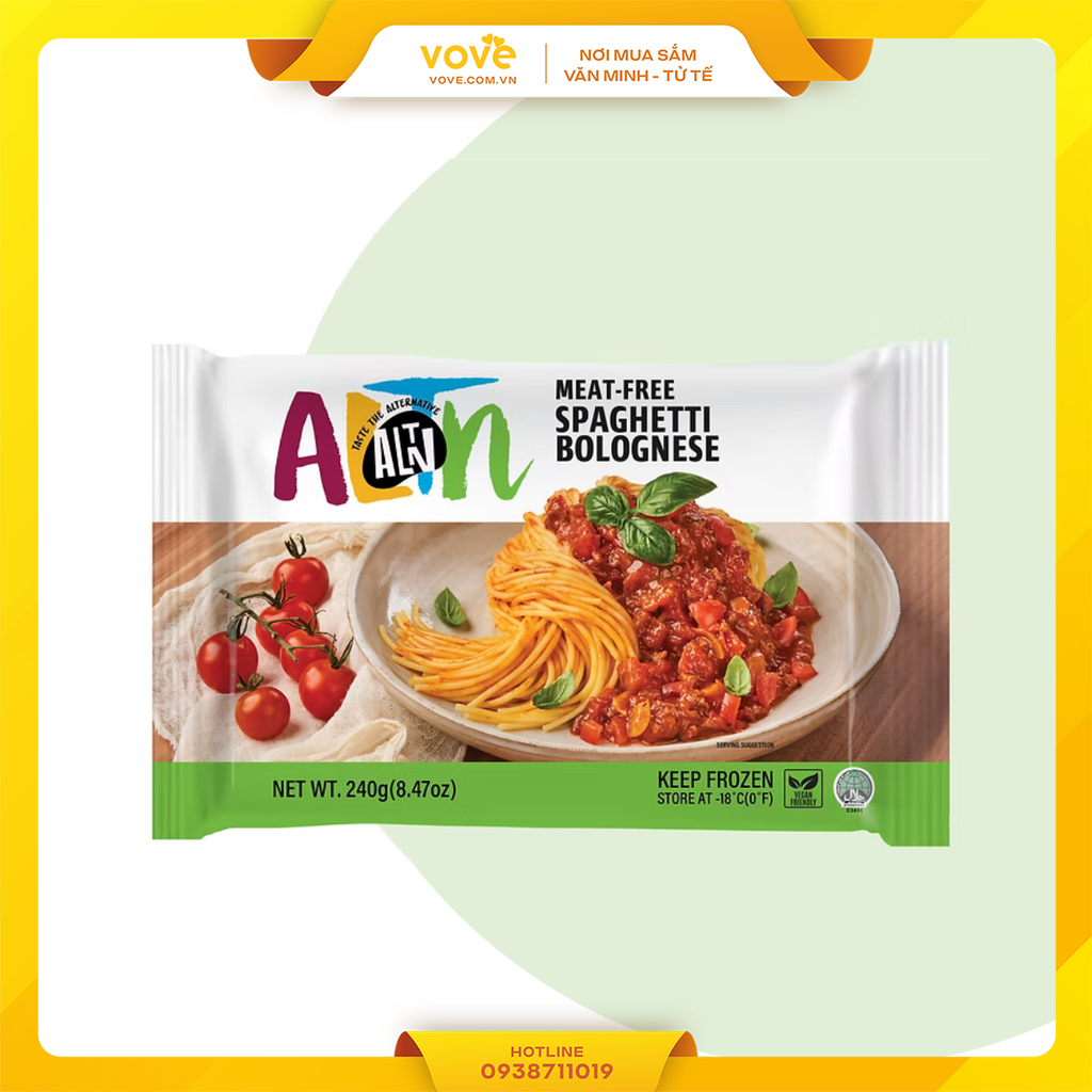 [Halal] Mỳ Ý xốt BOLOGNESE chay 240gr (ăn liền)