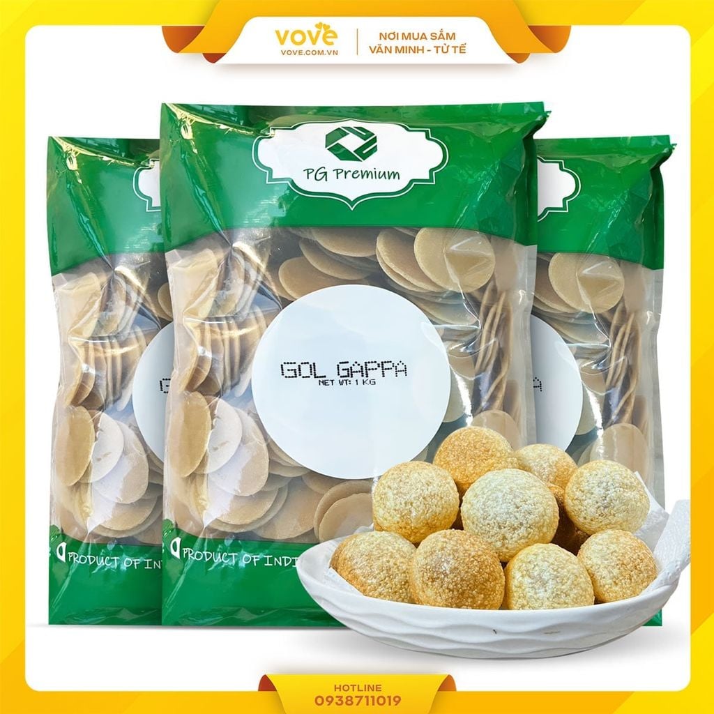 Bánh Pani Puri Ấn Độ túi 1KG