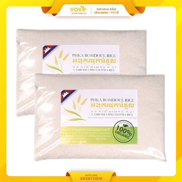  Gạo Phka Romdoul Campuchia (gạo ngon nhất Thế Giới) 