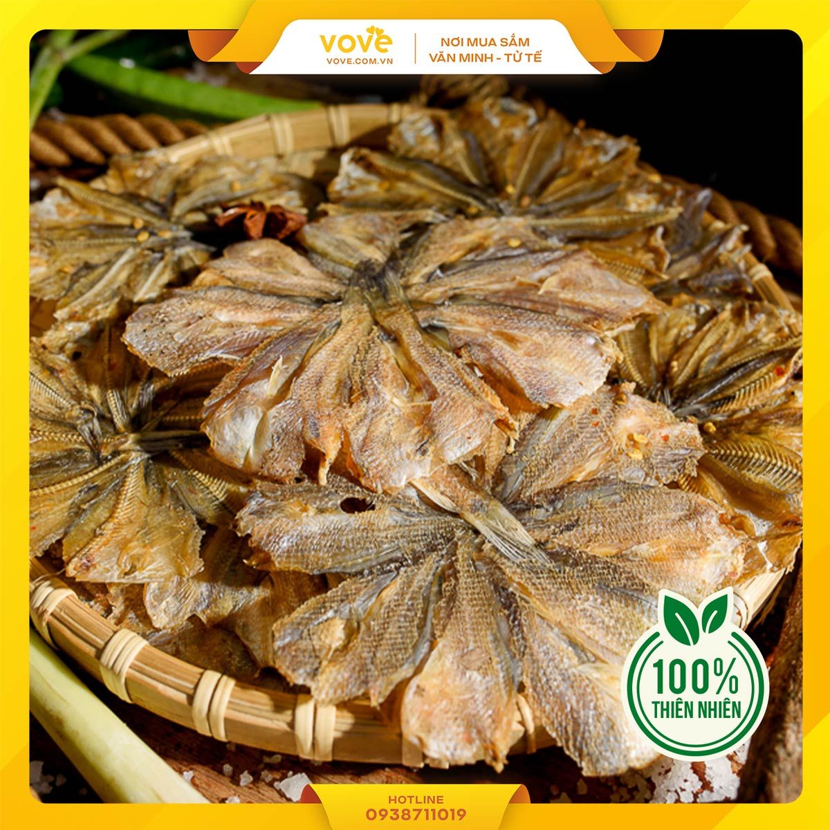 kho ca chot thien nhien xe 500gr