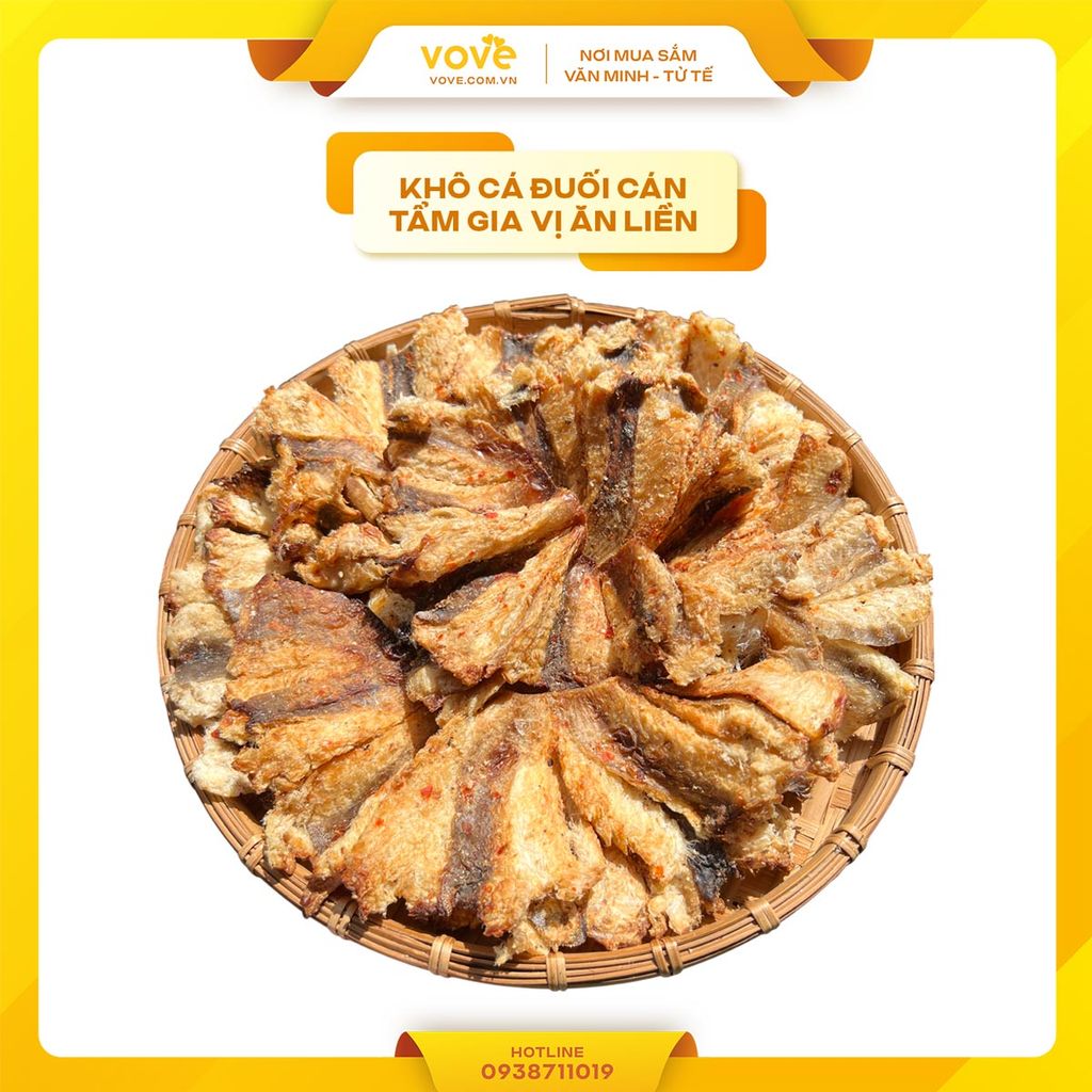 Khô cá đuối cán tẩm gia vị ăn liền 500gr