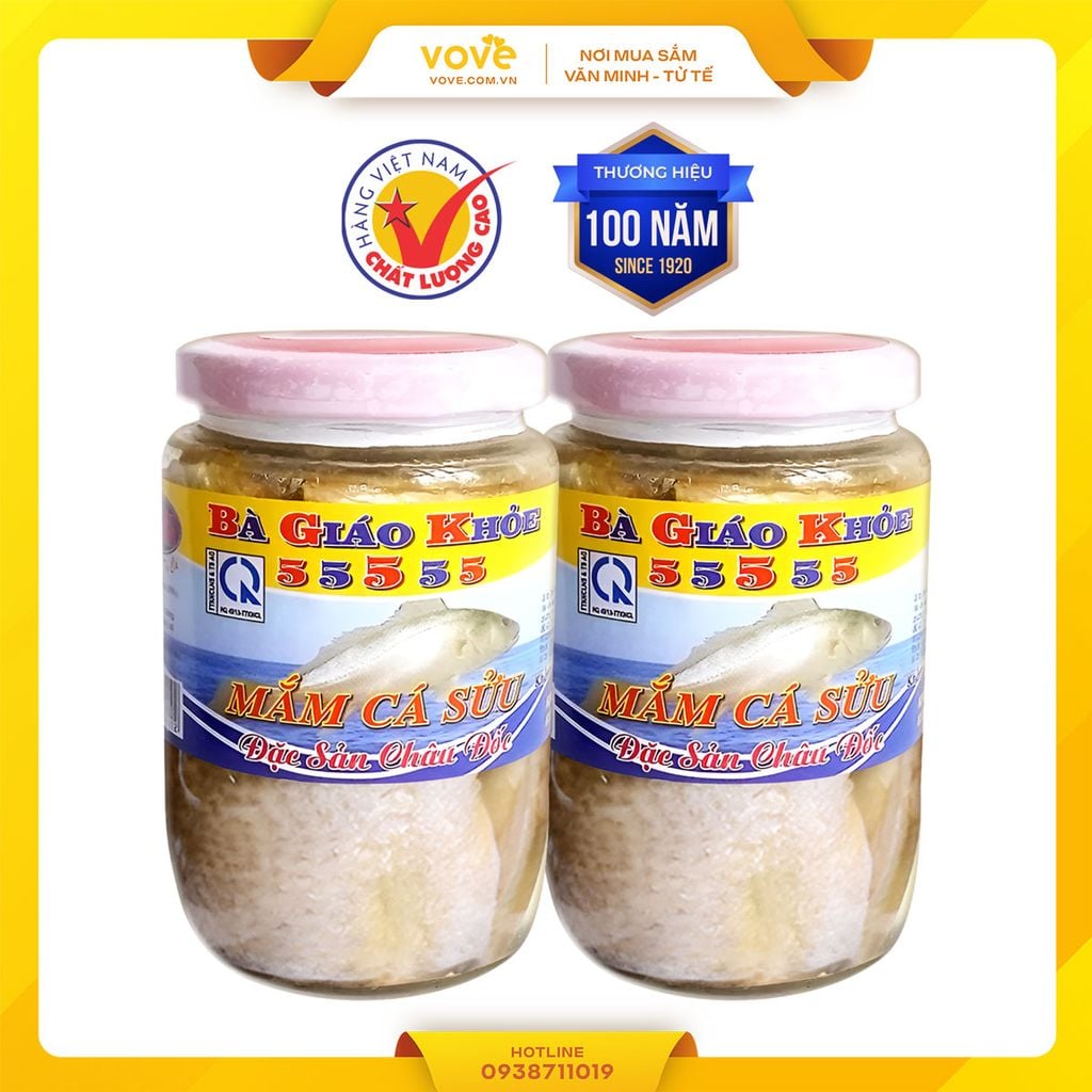 Mắm Cá Sửu cắt khúc hiệu Bà Giáo Khỏe Châu Đốc 400gr