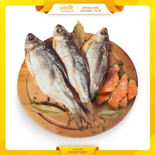  Cá khô Vobla Astrakhan Nga túi 500gr 