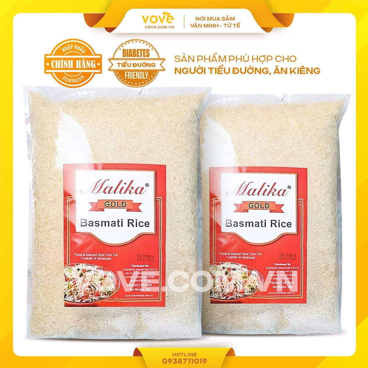 gao hat dai an do malika pg basmati rice phu hop nguoi tieu duong an kieng 1kg