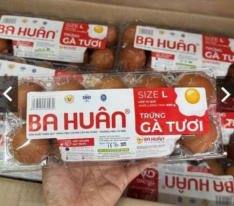 Trứng gà loại I - Size L H10