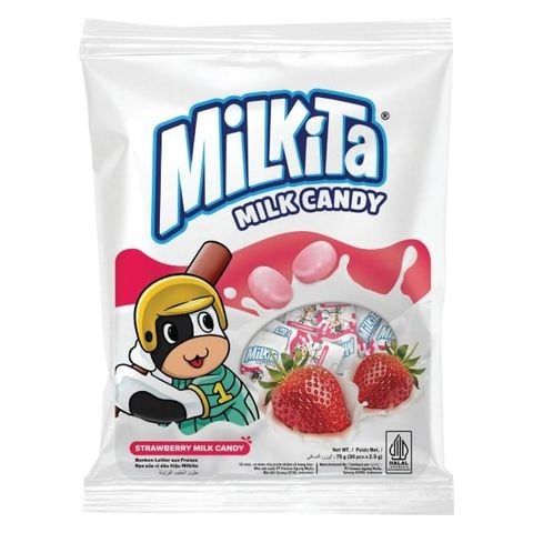 Kẹo sữa vị dâu hiệu Milkita 75g/T30