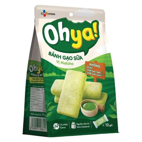 Bánh gạo sữa vị matcha 110g/T24