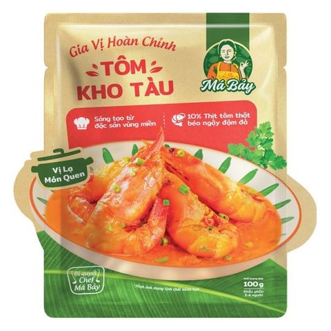 Gia vị hoàn chỉnh tôm kho tàu Má Bảy 100g/T36