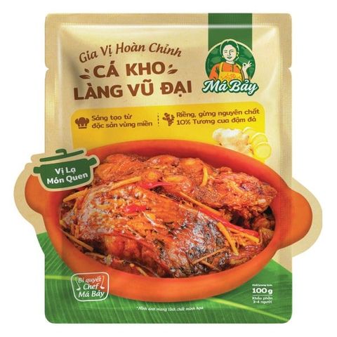 Gia vị hoàn chỉnh cá kho làng Vũ Đại Má Bảy 100g/T36