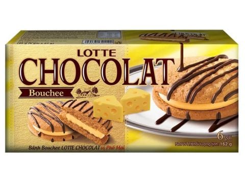 Bánh Bouchee Lotte Chocolat vị Phô Mai 162 g/T16