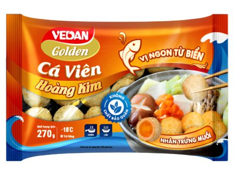Cá viên hoàng kim-  Nhân trứng muối T20