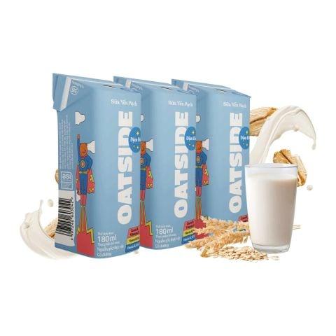 Sữa Yến Mạch Đậm Đà OATSIDE 180ml ( lốc 3 hộp)