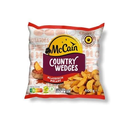 Khoai tây cắt múi McCain Country Wedges Klassisch Pikant 600g
