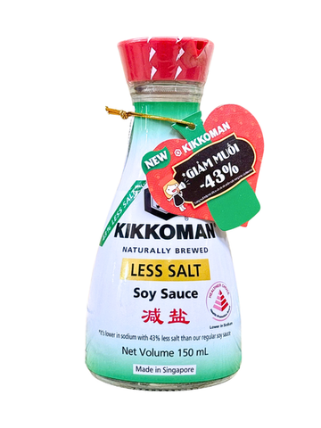 Nước tương ít muối hiệu Kikkoman 150ml T24