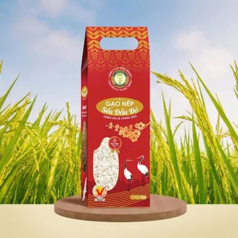 Gạo nếp sếu đầu đỏ 1kg