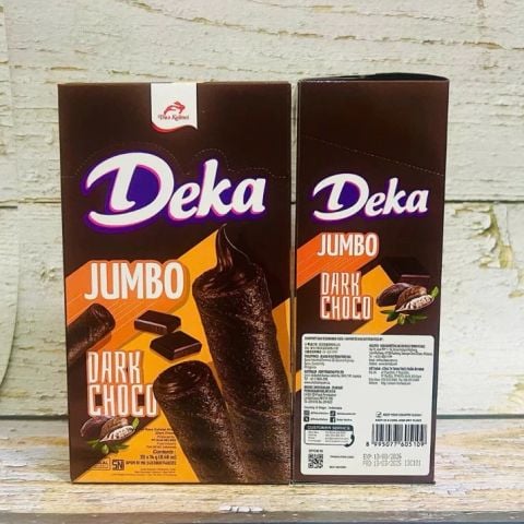 Bánh xốp ống Deka Jumbo sô cô la Choco Choco 140g/T24
