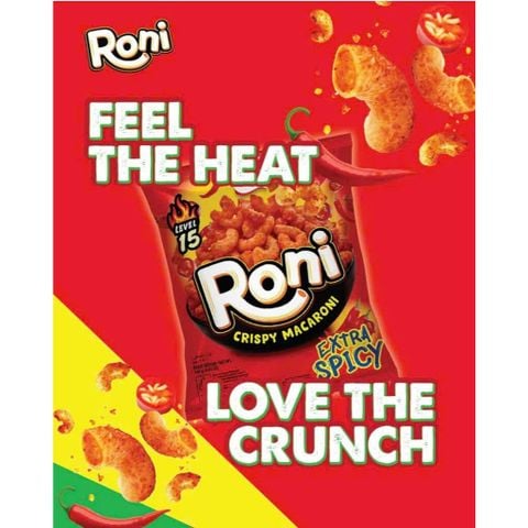 Bánh Macaroni giòn siêu cay hiệu Roni 26g/T60