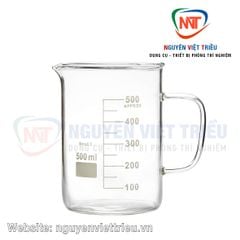 Cốc thủy tinh có quai chia vạch Trung Quốc