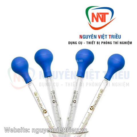 Quả bóp cao su gắn cho pipet thẳng
