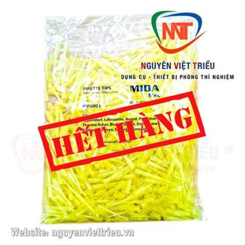 Đầu tip vàng 200ul (Bao 1000 cái)