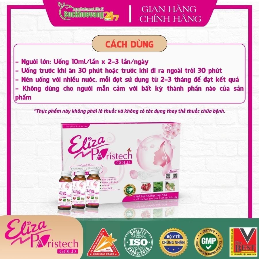 Eliza Paristech Gold - Bổ sung collagen