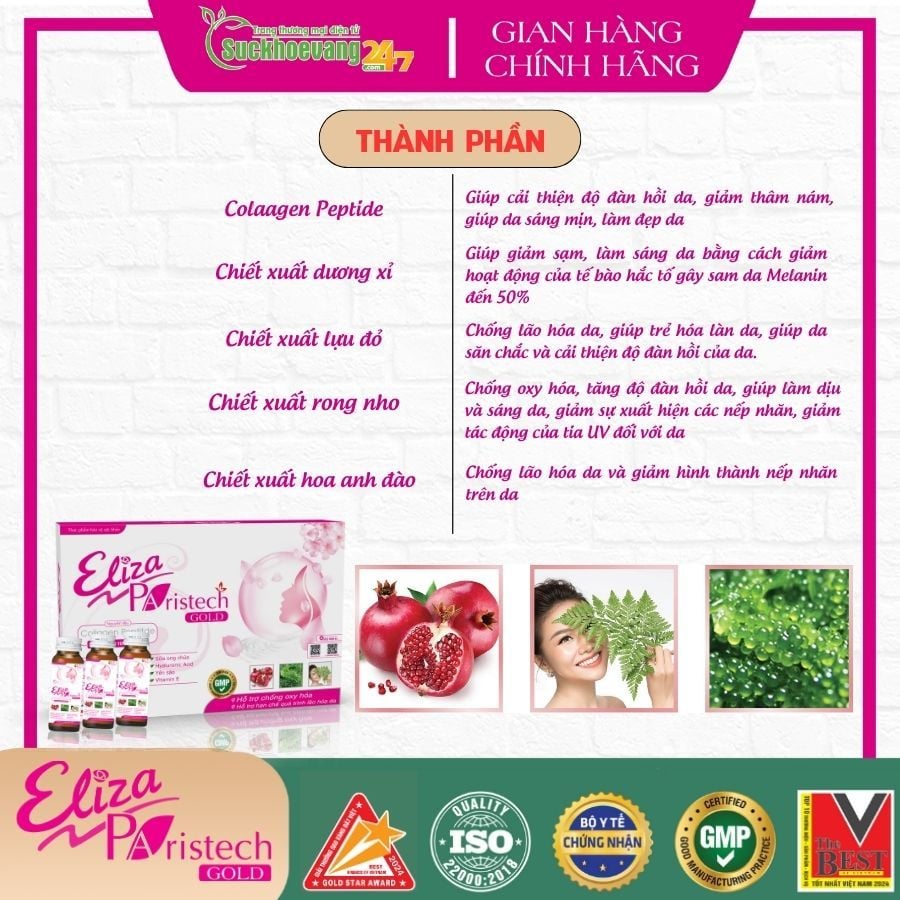 Eliza Paristech Gold - Bổ sung collagen