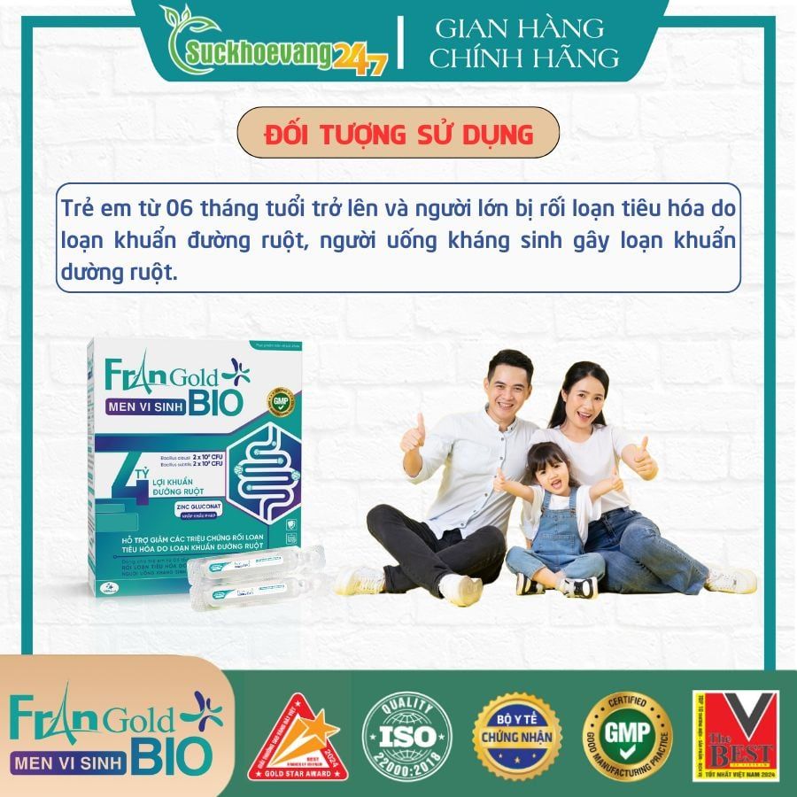 TPBVSK Men vi sinh FranGoldBIO