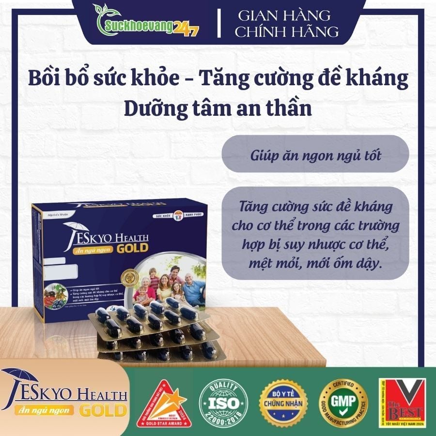 TPBVSK Viên ăn ngủ ngon JeskyoHealth Gold