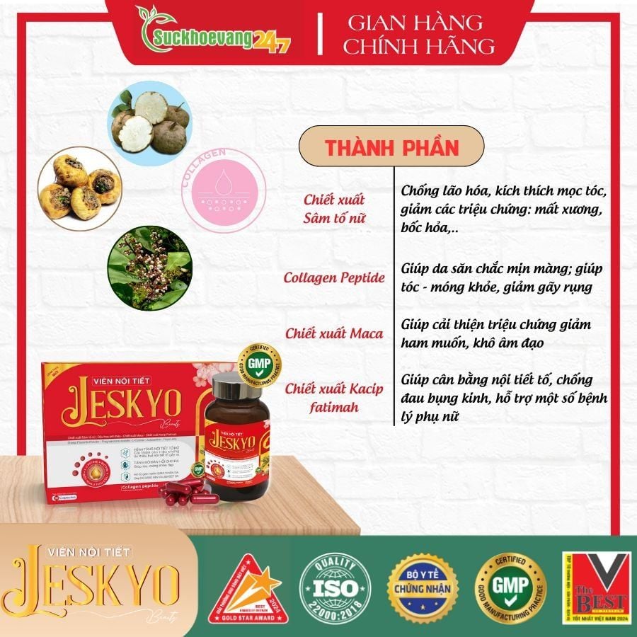 TPBVSK Viên Nội Tiết Jeskyo Beauty