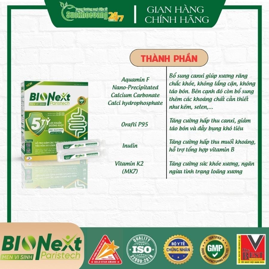 Men vi sinh BioNext Paristech