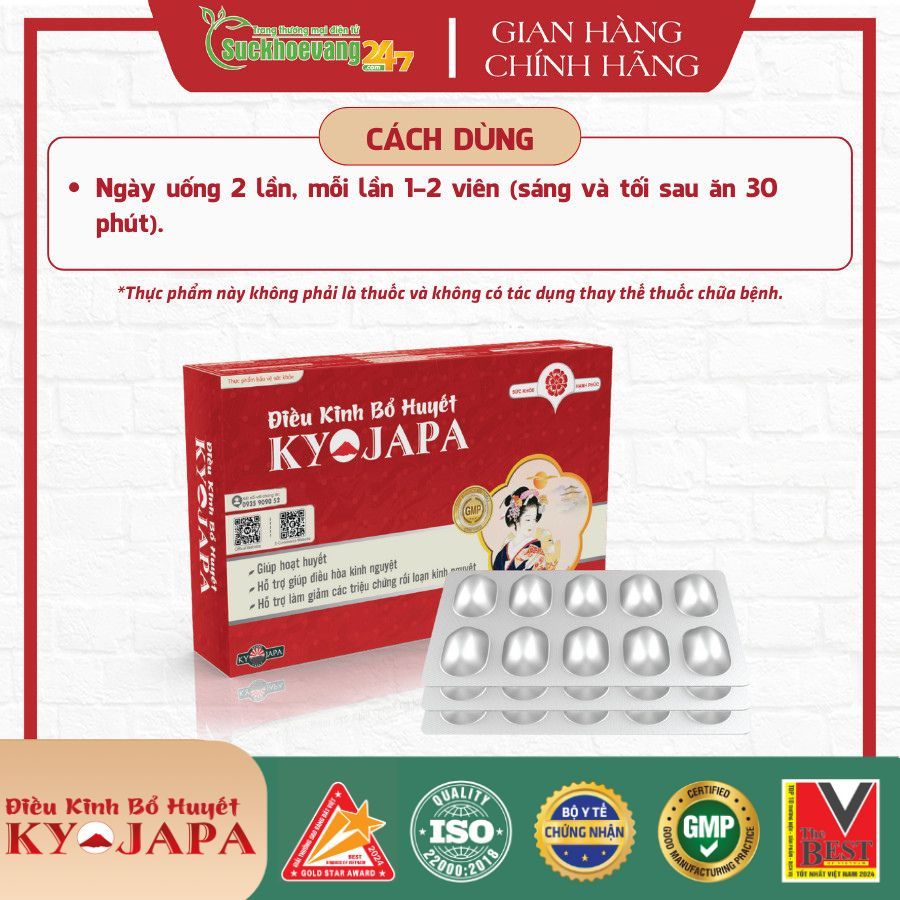 TPBVSK Điều Kinh Bổ Huyết Kyojapa