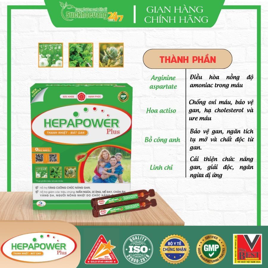 Siro uống hỗ trợ mát gan - HEPAPOWER Plus