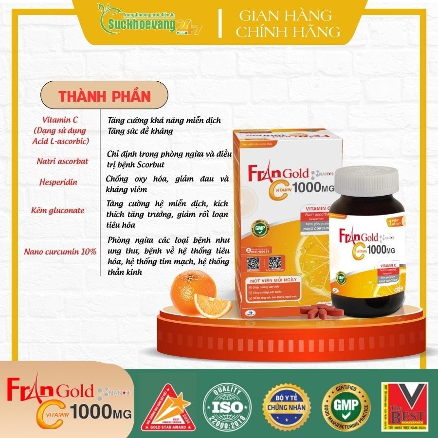 TPBVSK FranGold Vitamin C 1000mg