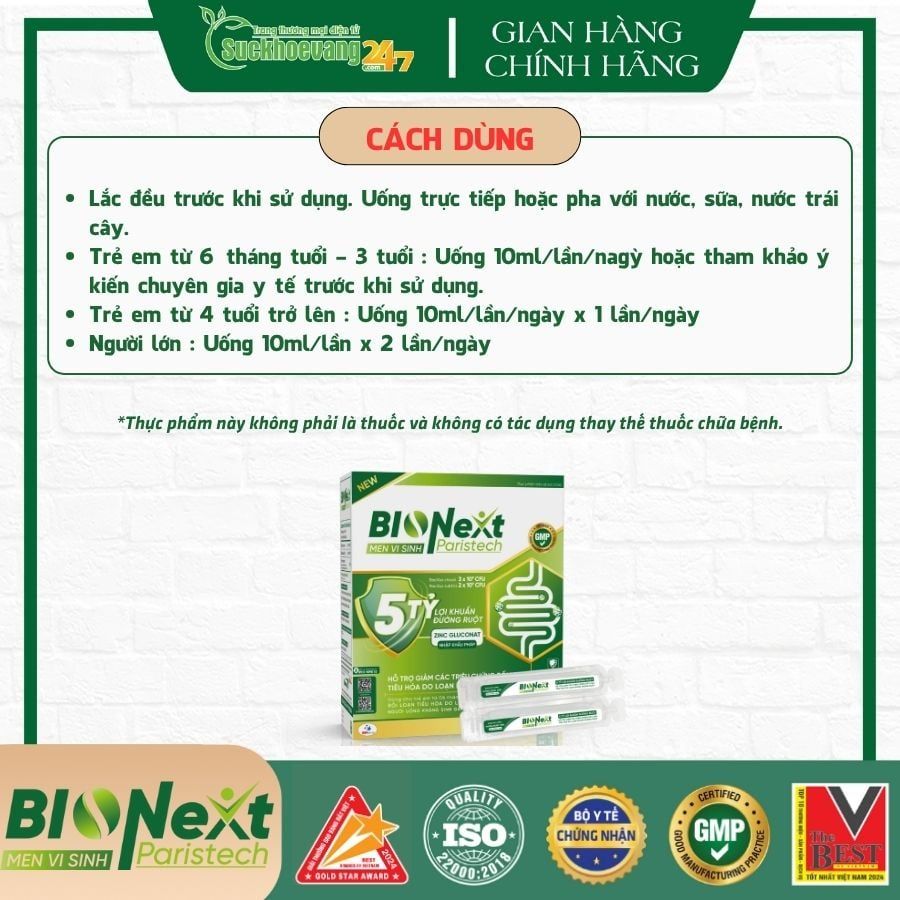 Men vi sinh BioNext Paristech