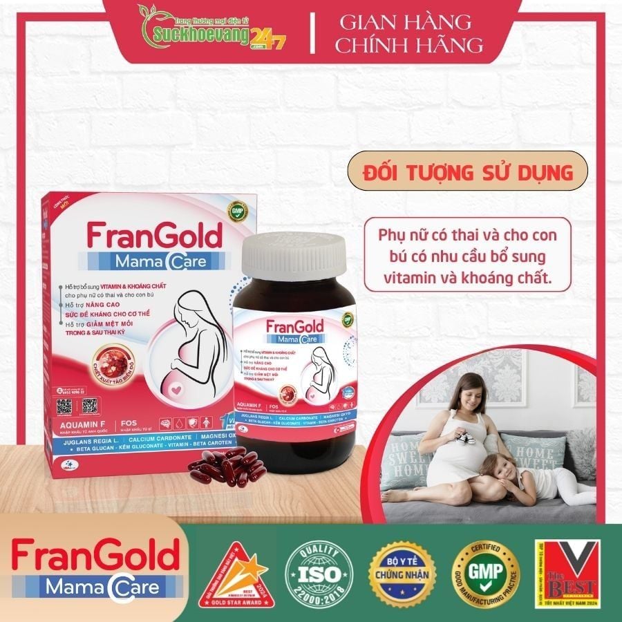 Viên uống bổ sung Vitamin cho mẹ bầu -  FranGold MamaCare
