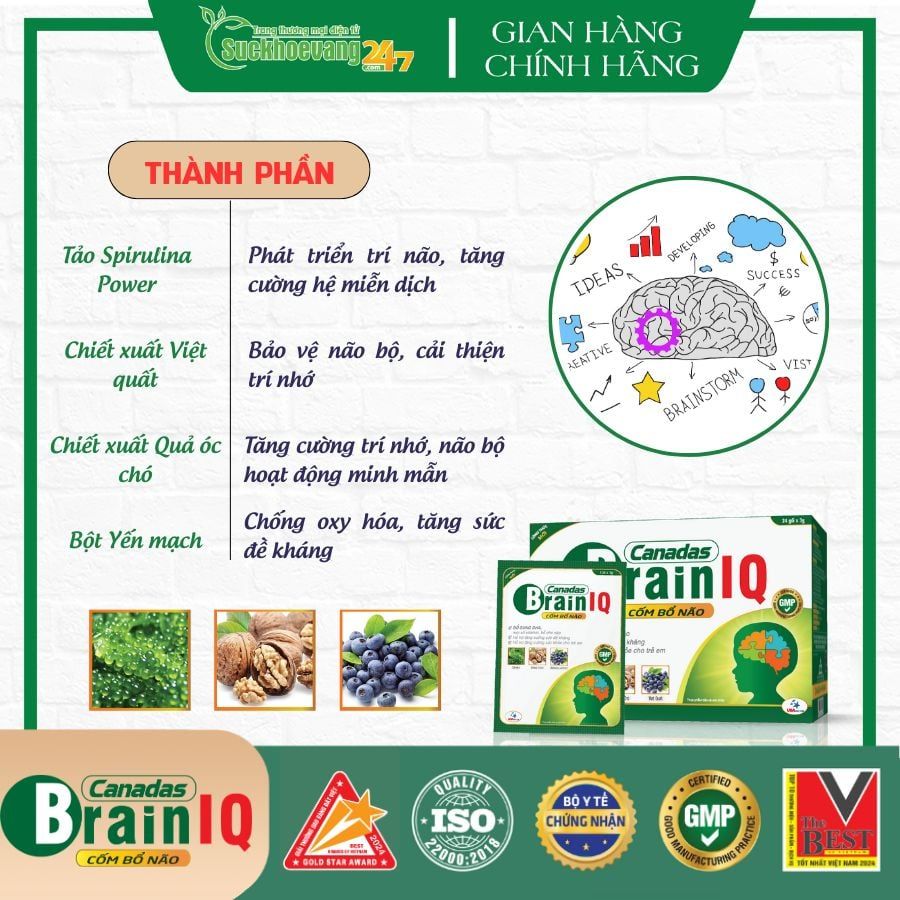 Cốm bổ não, bổ sung DHA - Canadas Brain IQ