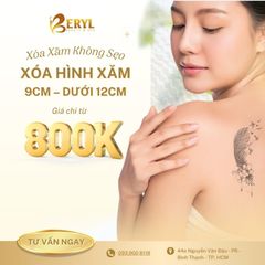 Xóa Hình Xăm Từ 9cm – Dưới 12cm