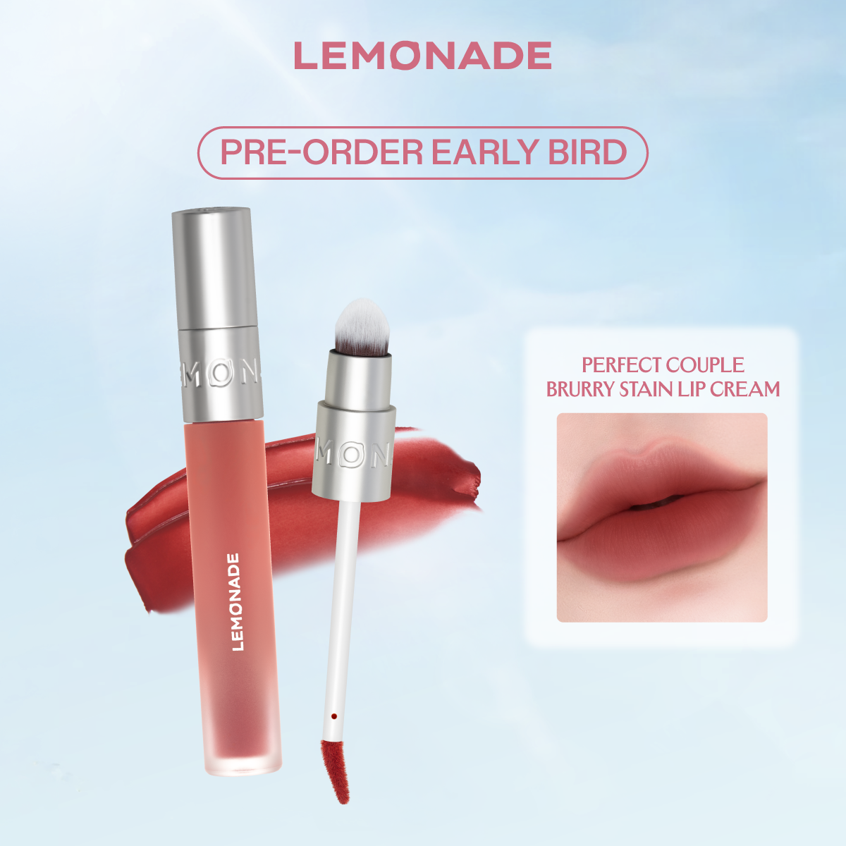  SON BÙN ẨM MỜ MỊN LÂU TRÔI LEMONADE PERFECT COUPLE BLURRY STAIN LIP CREAM 