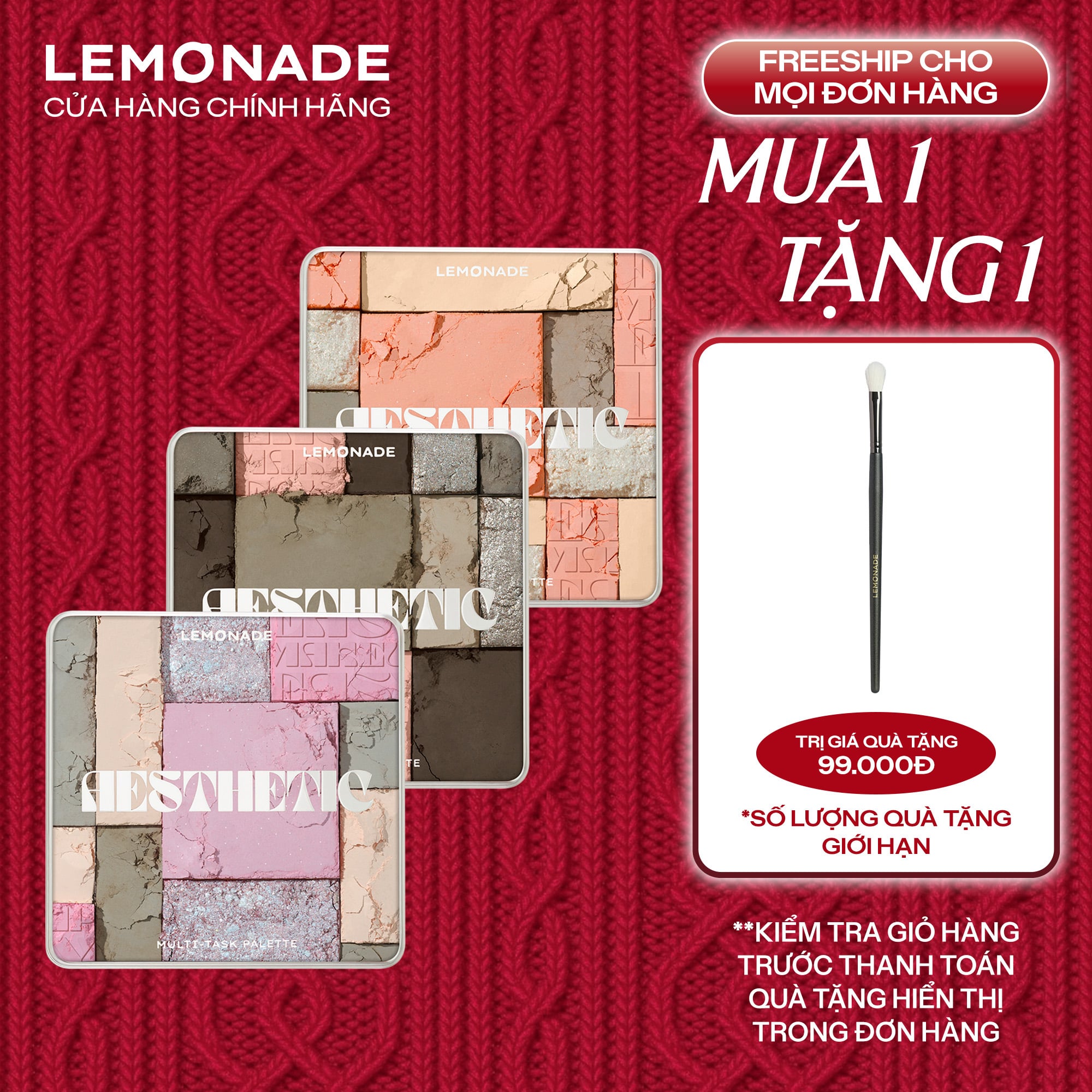 Bảng phấn mắt đa năng Lemonade Aesthetic Multi-task Palette 10.8g