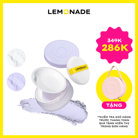  PHẤN PHỦ MỎNG NHẸ KIỀM DẦU THUẦN CHAY CHỐNG NẮNG LEMONADE SUPERMATTE NO MAKEUP LOOSE POWDER 