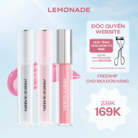  SON TINT BÓNG KHÔNG DÍNH BỀN MÀU LEMONADE MIRROR MIRROR WATER TINT 