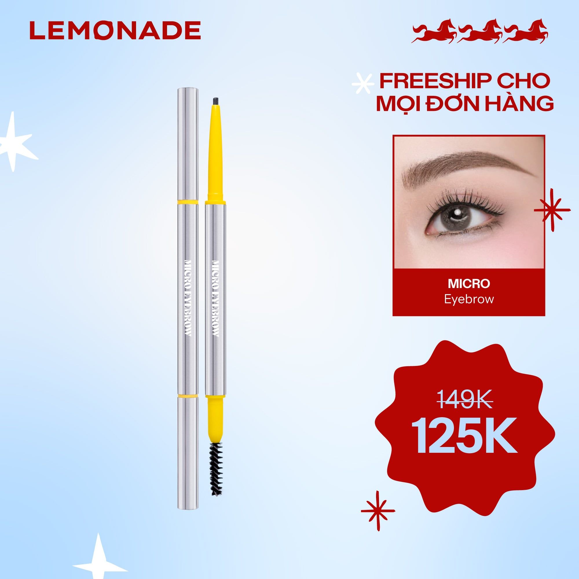  CHÌ KẺ MÀY SIÊU MẢNH LÂU TRÔI LEMONADE MICRO EYEBROW 0.1G 