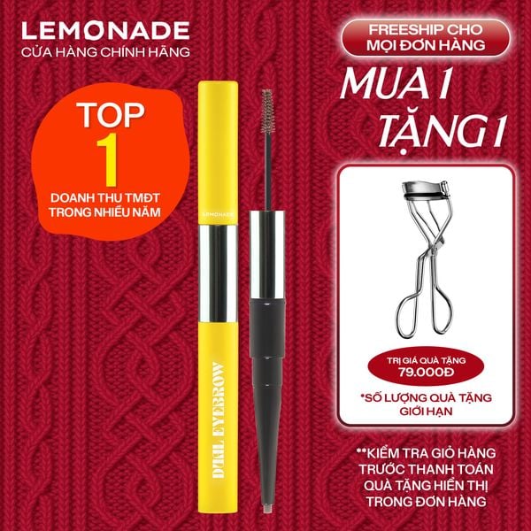 CHÌ KẺ MÀY 2 ĐẦU LEMONADE DUAL EYEBROW
